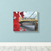 Pittsburgh's schoonheid canvas afdruk (Insitu (Houten vloer))