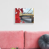 Pittsburgh's schoonheid canvas afdruk (Insitu (Woonkamer))