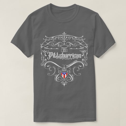 Pittsburgse  stijl t-shirt (Design voorkant)