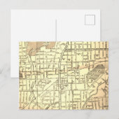 Pittsfield, MA  Map Briefkaart (Voorkant / Achterkant)