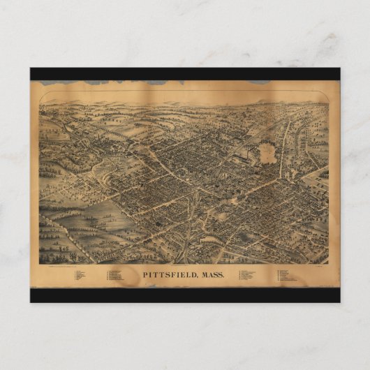 Pittsfield Massachusetts (1899) Briefkaart (Voorkant)