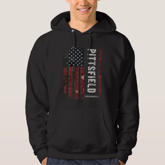 Pittsfield Massachusetts Hoodie (Voorkant)