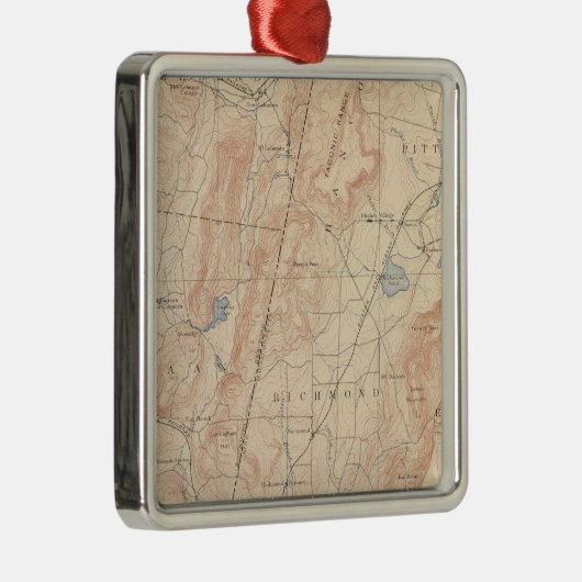 Pittsfield, Massachusetts Metalen Ornament (Rechts)