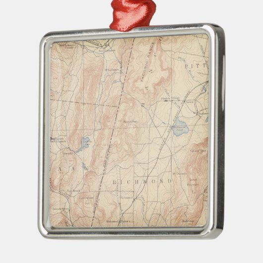 Pittsfield, Massachusetts Metalen Ornament (Links)