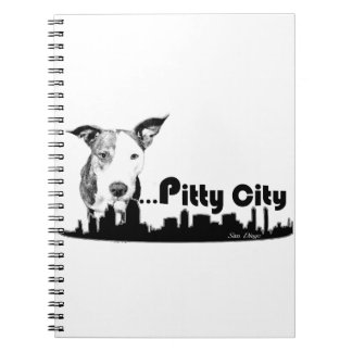 Pitty City PitBull Terrier Staffordshire San Diego Notitieboek