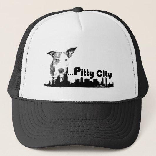 Pitty City PitBull Terrier Staffordshire San Diego Trucker Pet (Voorkant)