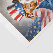 Pitubull als Uncle Sam voor 4 juli - Tissuepapier (Detail)