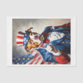 Pitubull als Uncle Sam voor 4 juli - Tissuepapier (Voorkant)