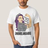Pituitary Tumor Warrior Unbreakable Gland Awarenes T-shirt (Voorkant)