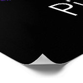 PiTunes ~ Funny Wiskunde en Music Geek Poster (Hoek)