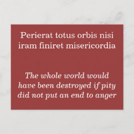 Pity and anger - Seneca de Elder quote Briefkaart