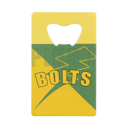 pius-X ontwerp op de middelbare school Creditkaart Flessenopener (Voorkant)