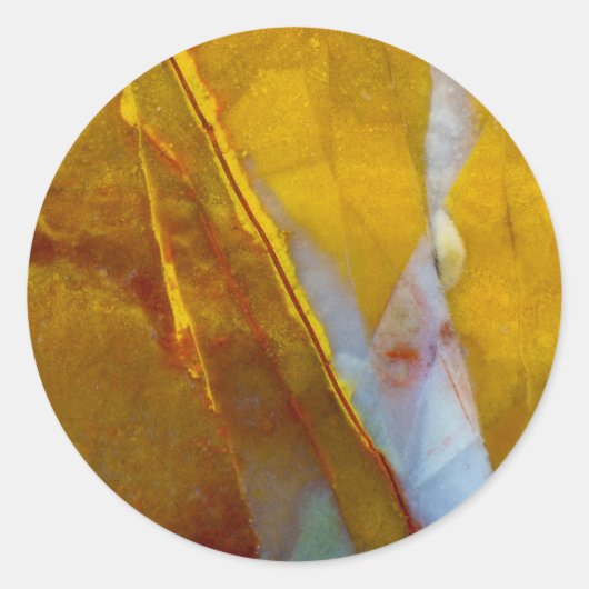 Piute-jaspis Ronde Sticker (Voorkant)