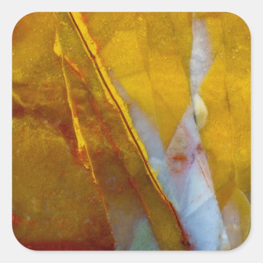Piute-jaspis Vierkante Sticker (Voorkant)