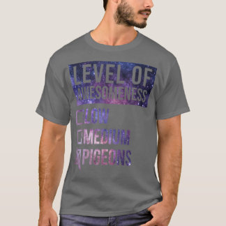 Piven Funny Art Level of Pigeons 4 T-shirt