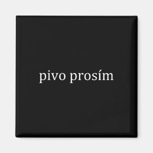 Pivo Prosim Bier Alstublieft Tsjechisch Taal Praag Magneet