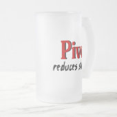 Pivo vermindert stress matglas bierpul (Voorkant rechts)