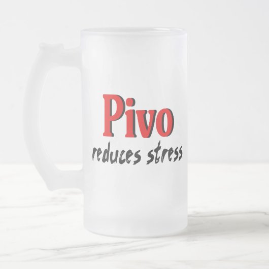 Pivo vermindert stress matglas bierpul (Links)