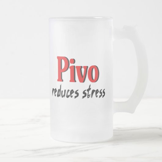 Pivo vermindert stress matglas bierpul (Rechts)
