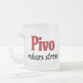 Pivo vermindert stress matglas koffiemok (Links)