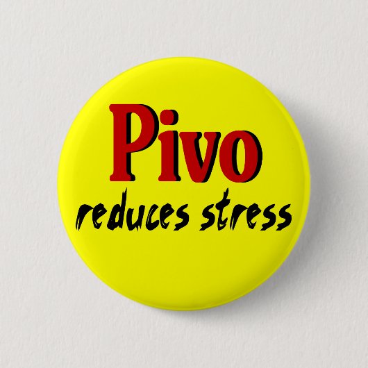 Pivo vermindert stress ronde button 5,7 cm (Voorkant)