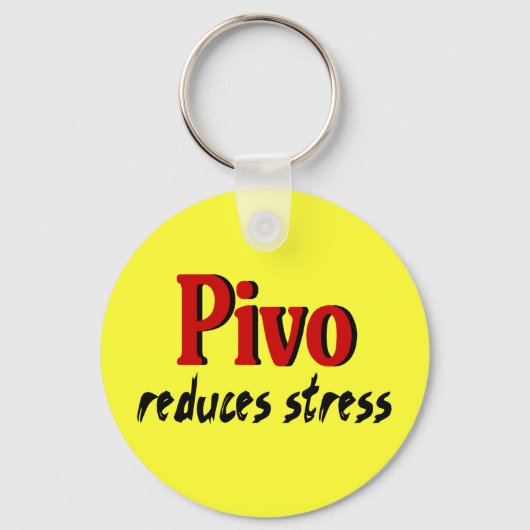 Pivo vermindert stress sleutelhanger (Voorkant)