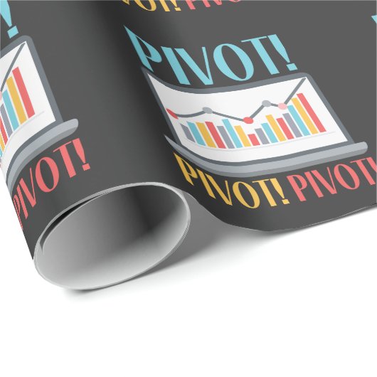 Pivot Analytics Finance Data Science Computer Cadeaupapier (Rol Hoek)