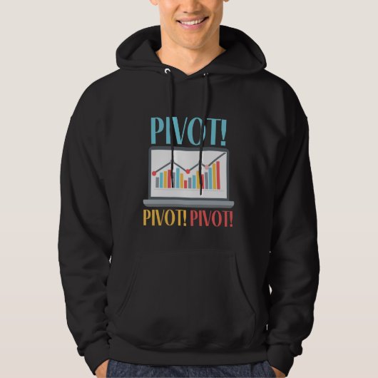 Pivot Analytics Finance Data Science Computer Hoodie (Voorkant)
