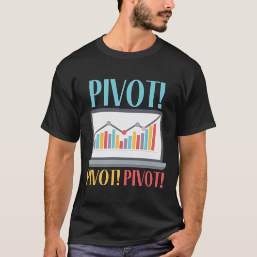 Pivot Analytics Finance Data Science Computer T-shirt (Voorkant)