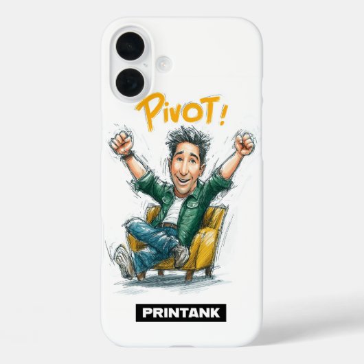 Pivot Cartoon iPhone 16/15 Case|Gift for Aries Case-Mate iPhone Case (Achterkant)
