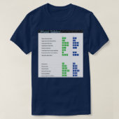 Pivot-tabellen Excel-toetsenbord Sneltoetsen Excel T-shirt (Design voorkant)