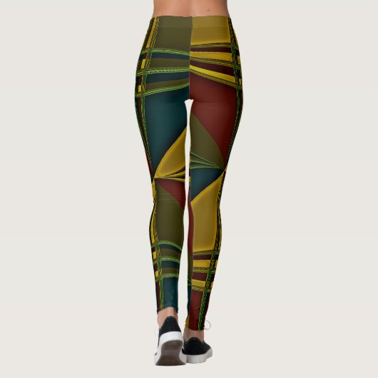 "Pivotal en kleurrijke" Leggings (Achterkant)