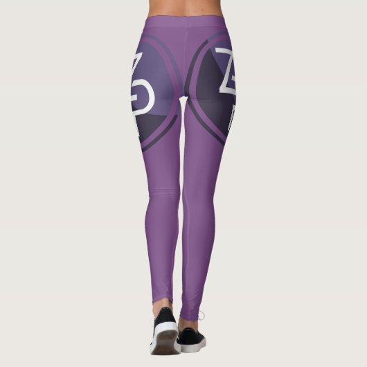 PIVX zPIV Leggings Paars (Achterkant)