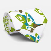 PIWAUWAU, New Zealand Bird, Rock Wren Stropdas (Opgerold)