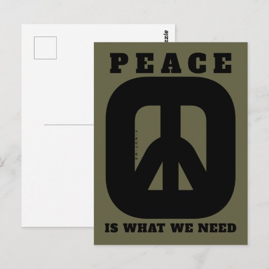 PIWWNEED PEACE2 (IWWN) BRIEFKAART (Voorkant / Achterkant)