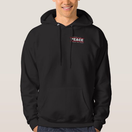 PIWWNEED VREDE (IWWN)w lc Hoodie (Voorkant)