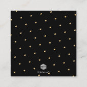 Pix Dezines Wishing Well, Calligraphy Faux Gold Informatiekaartje (Achterkant)