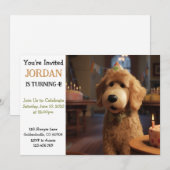 Pixar Style Goldendole Birthday Uitnodiging (Voorkant / Achterkant)