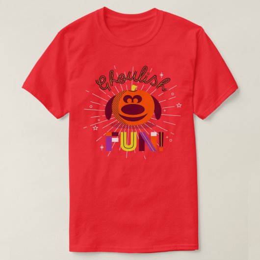 PIXAR Up Dug Halloween Ghoulish Fun T-shirt (Design voorkant)