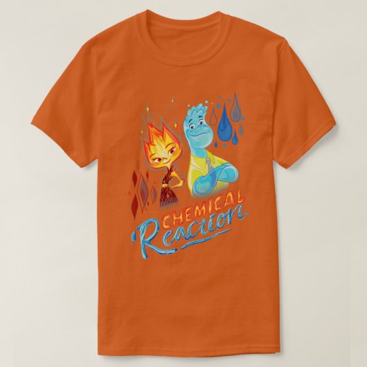 Pixars en elementaire chemische reactie Ember Wade T-shirt (Design voorkant)