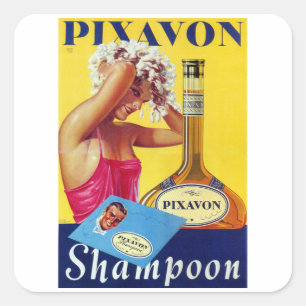 Pixavon Shampoo Vierkante Sticker