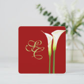 PixDezin calla lilies/DIY achtergrond Kaart (Staand voorkant)