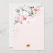 PixDezin H2 Enkelbloemige Blush Rozen Doop Kaart (Achterkant)