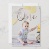 PixDezine 1e verjaardag Waterverf Kaart (Voorkant)