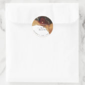 PixDezine Abstract inktalcohol Faux Gold Ronde Sticker (Tas)