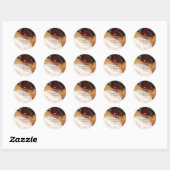 PixDezine Abstract inktalcohol Faux Gold Ronde Sticker (Vel)