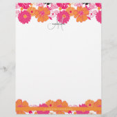 PixDezine Aloha + Monogram Gepersonaliseerd Briefhoofd (Voorkant)