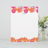 PixDezine Aloha + Monogram Gepersonaliseerd Briefhoofd (Staand voorkant)