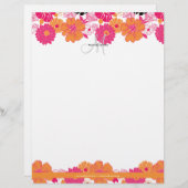 PixDezine Aloha + Monogram Gepersonaliseerd Briefhoofd (Voorkant / Achterkant)