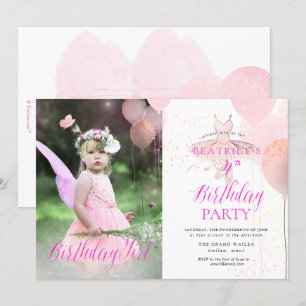PixDezine ANY AGE, Ballerina Birthday Girl Kaart